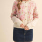 &Merci - Southern Grace Floral Knit Sweater Cardigan