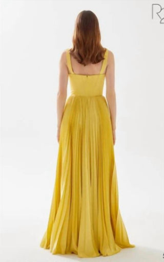 Tarik Ediz - Corset Top with Pleated gown