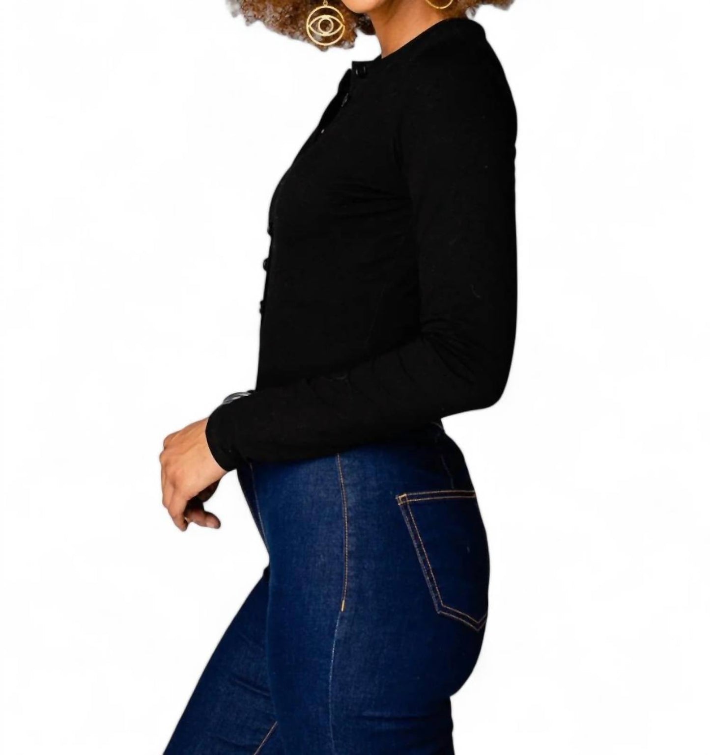 Buddylove - Ivy Henley Button Front Bodysuit