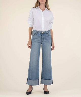 Kut From The Kloth - Meg High Rise Fab Ab Wide Leg Jean