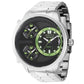 Invicta Shaq 53mm Ltd Edition Quartz Tri Time Stainless Steel