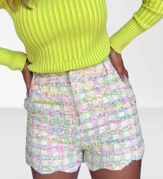 Storia - Pastel Tweed Shorts