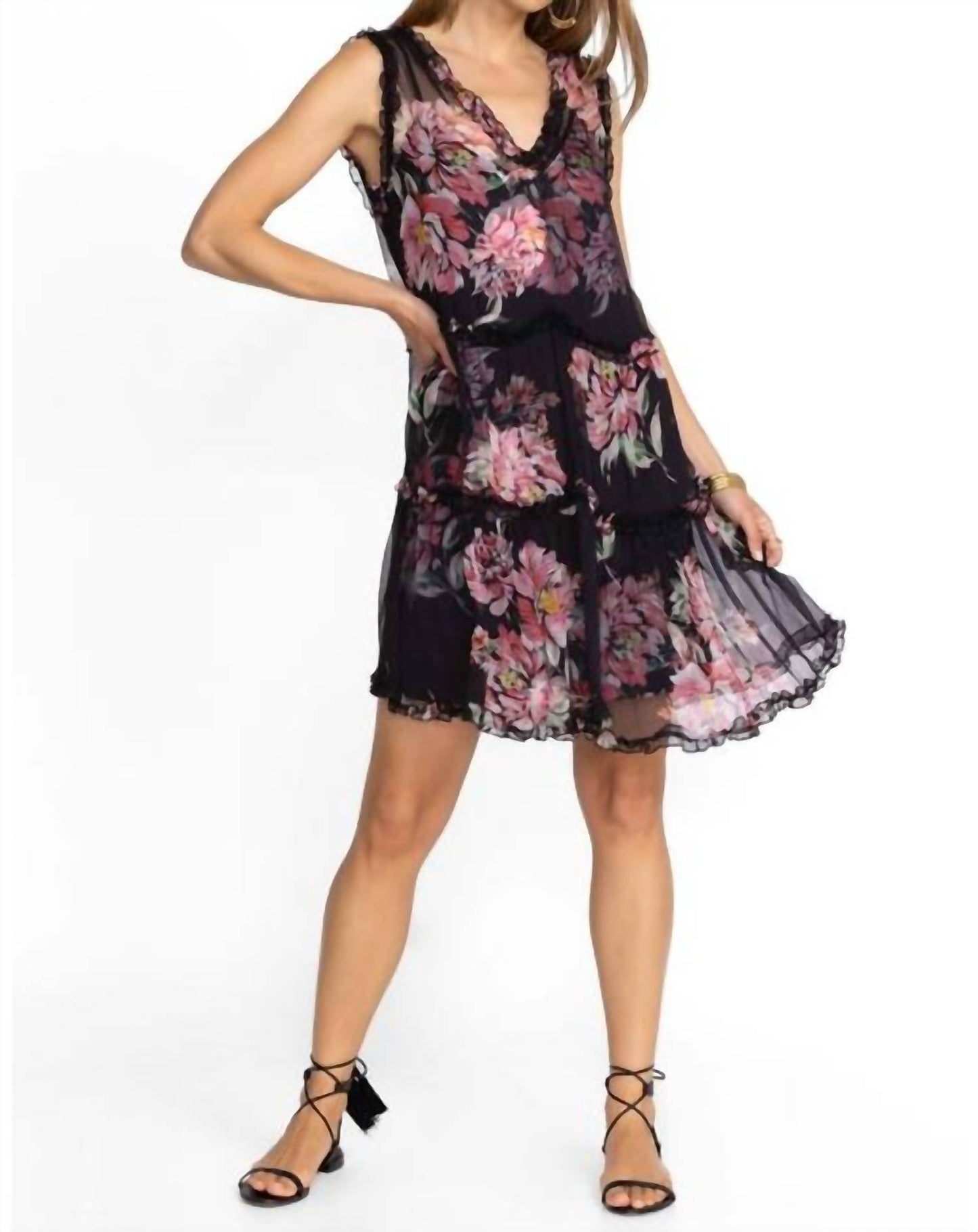 Johnny Was - PERRIE RUFFLE MINI DRESS