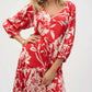 Joseph Ribkoff - Satin Floral Print Straight Top