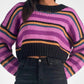 Elan - Striped Cropped Sweater