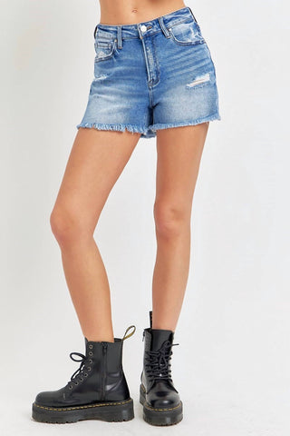 Risen - Arty High Rise Denim Shorts