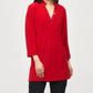 Joseph Ribkoff - Mandarin Collar 3/4 Sleeve Trapeze Tunic
