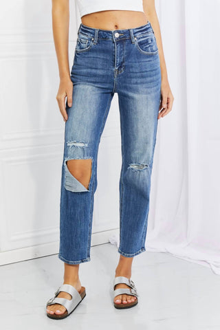 Risen - Women's Full Size Emily High Rise Relaxed Jeans