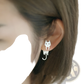 925 Sterling Silver Asymmetric Cat and Fish Stud Earrings
