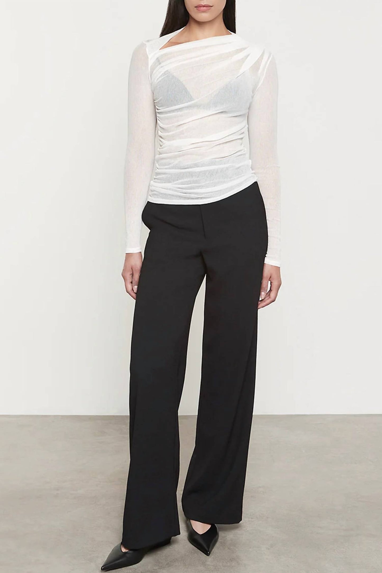 Enza Costa - Cotton Mesh Slash Top