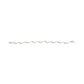 10K Two-Tone 2.00 Cttw Diamond "X" and Wave Link Bracelet (H-I Color, I1-I2 Clarity) - 7" Inches
