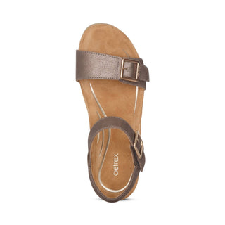 Aetrex - Women's Lexa Cork Quarter Strap Wedge