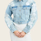 Generation Love - Valex Lace Combo Denim Jacket