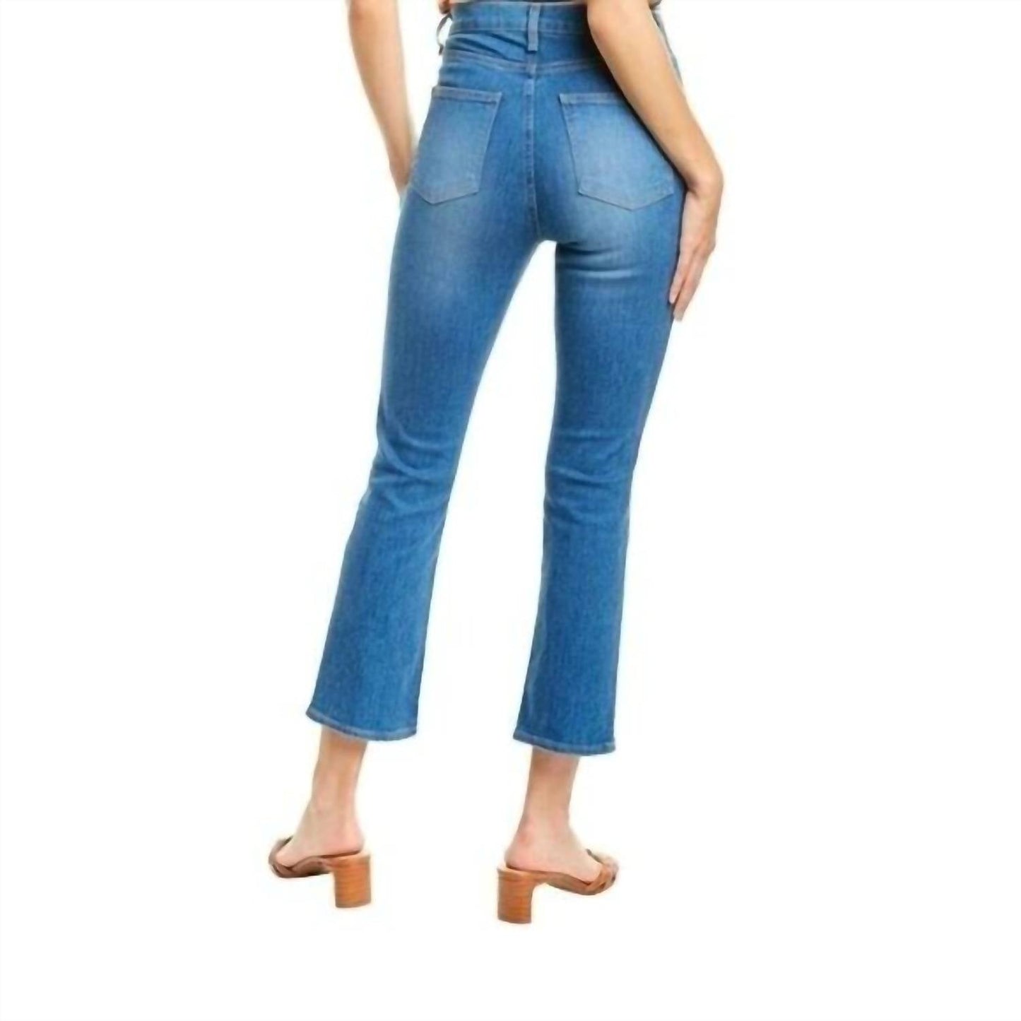 Veronica Beard - Carly High Rise Crop Flare Jeans