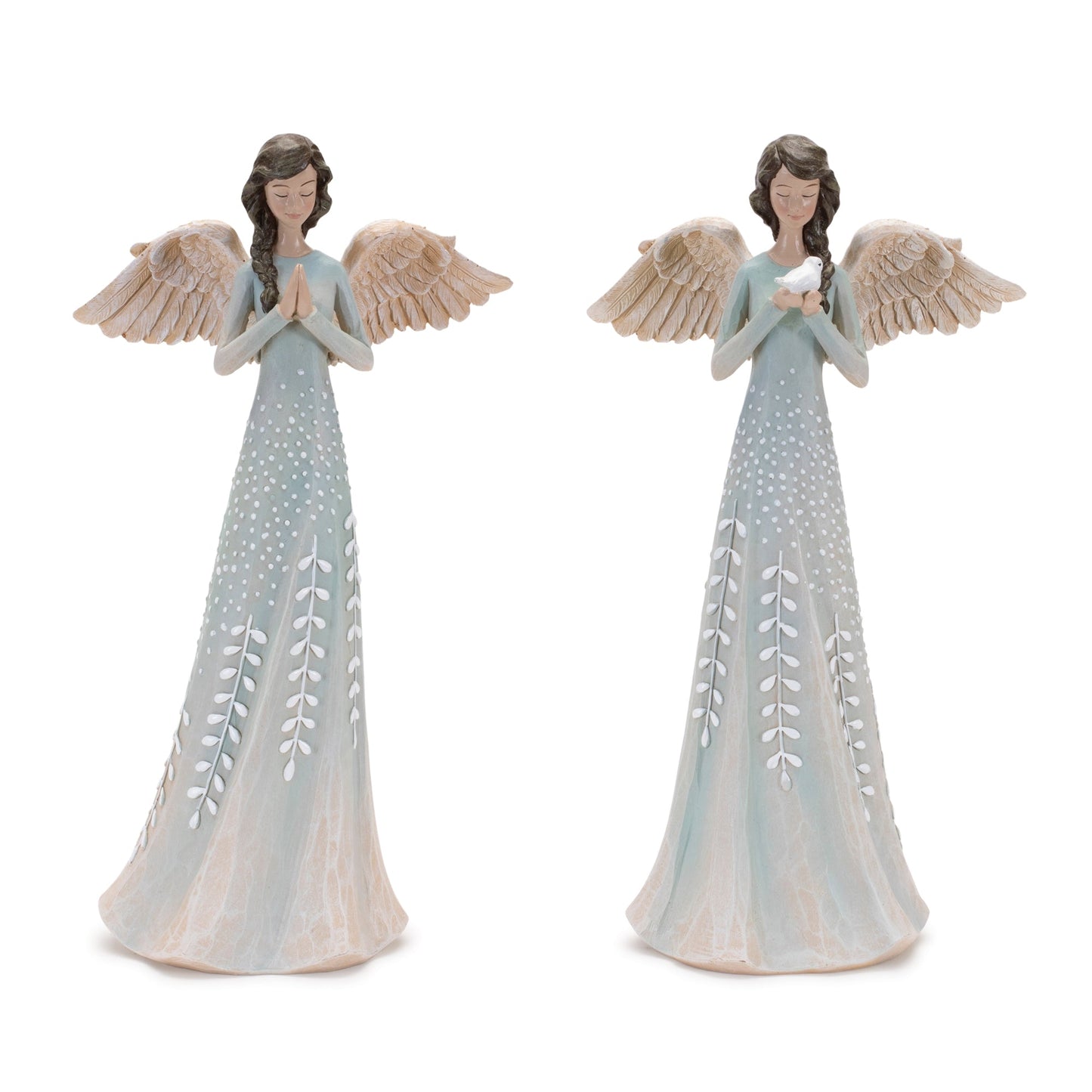 Serene angel figurine (set of 2)