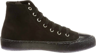 Love Moschino - Women's Canvas Heart Lace Up Hi Top Sneakers