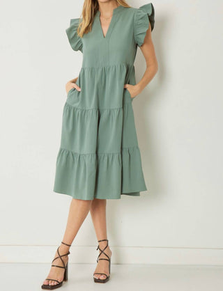 Entro - Mora Tiered Midi Dress