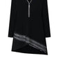 Joseph Ribkoff - Embellished Chic Zipper V-neck Top