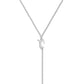 Eklexic - Women's Dainty Script F*ck Lariat Necklace