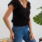 Blu Pepper - V-neck Scallop Top
