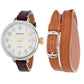 Shinola 38mm Birdy Quartz Date Watch w/ 2 Leather Straps