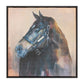 Framed Horse Canvas Art 24" Square
