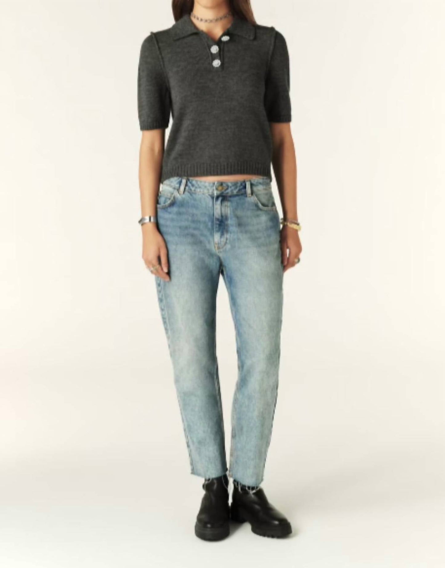 Ba&Sh - Dylak Boxy Polo Shirt