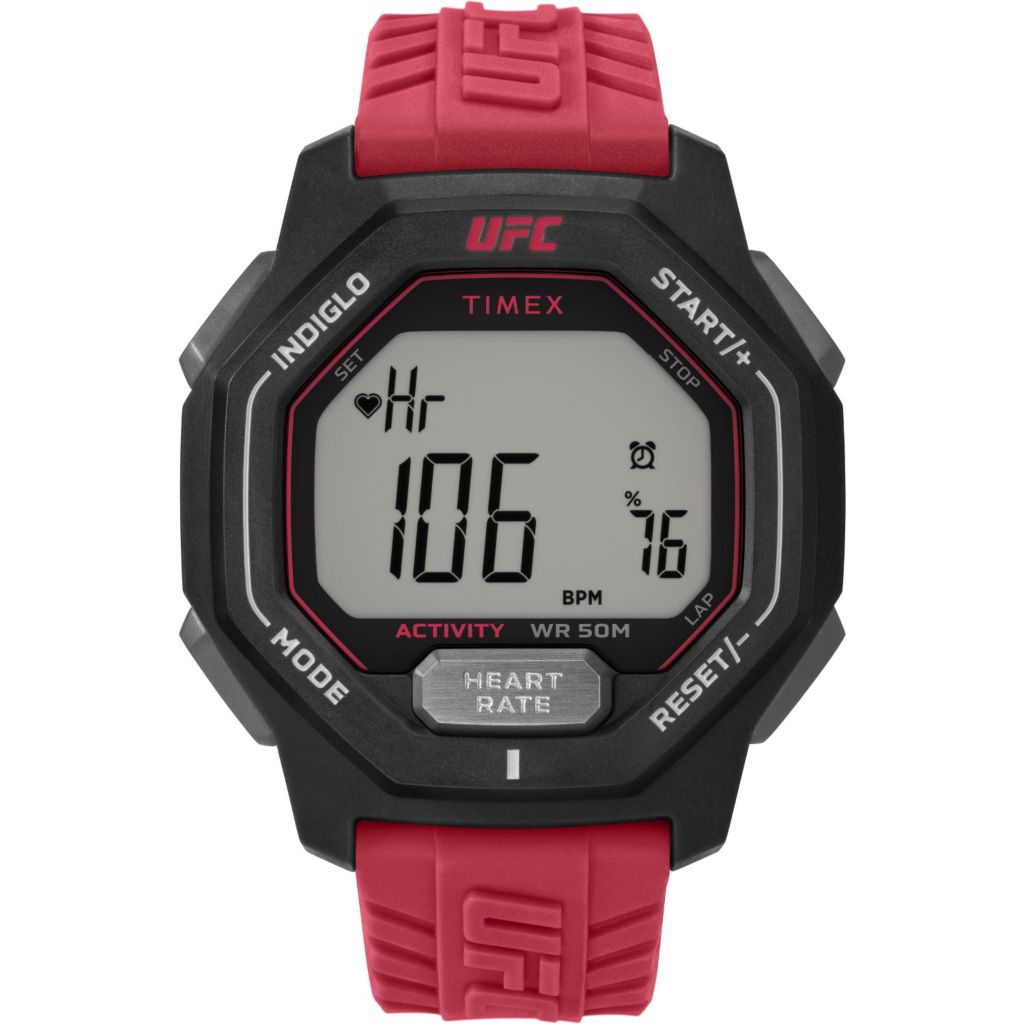 Timex 46mm UFC Spark Quartz Digital Polyurethane Strap Watch