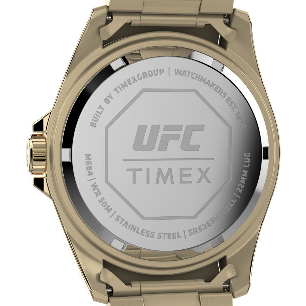 Timex 42mm UFC Debut Quartz Stainless Steel Bracelet Watch