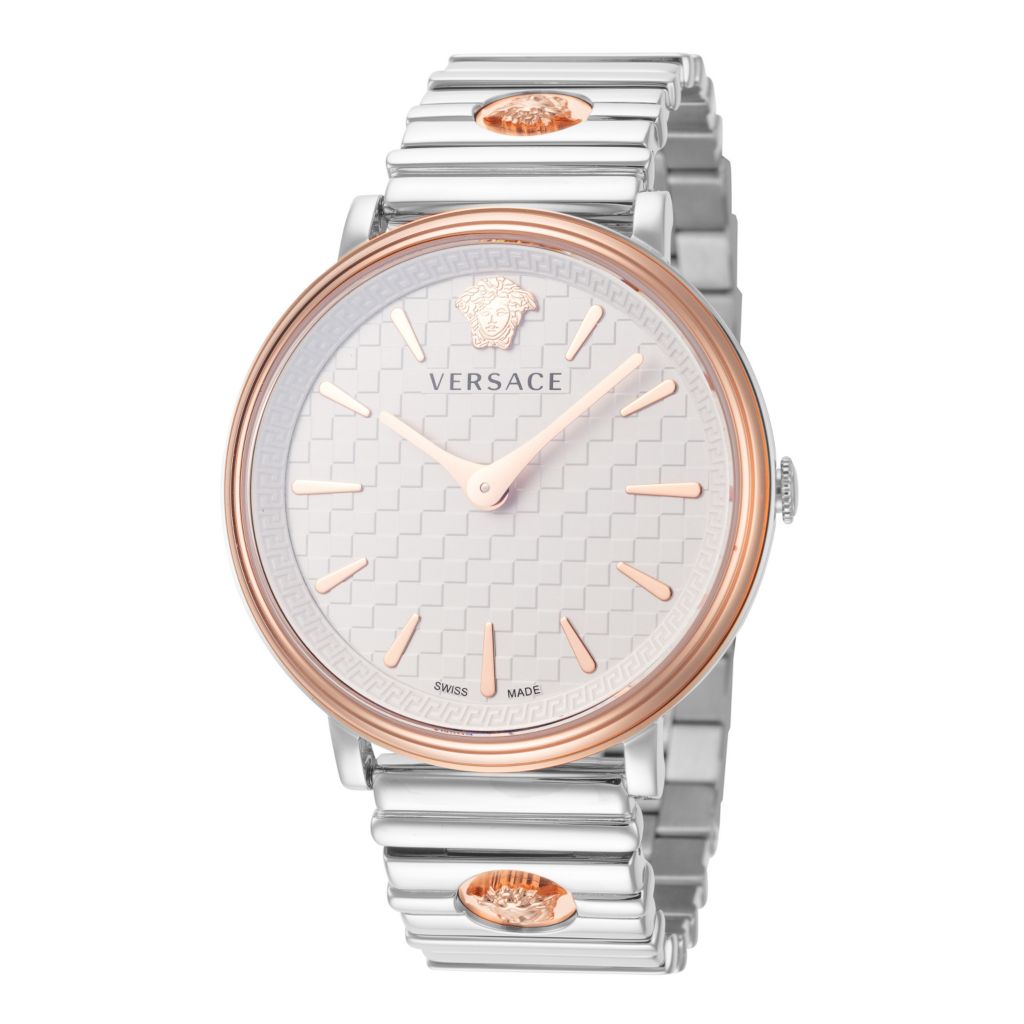 Versace Women's V-Circle Swiss Made Quartz Bracelet Watch