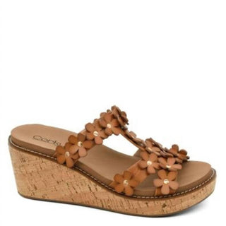 Corkys Footwear - Women's Flower Trim Wedge Sandals