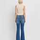 Vervet By Flying Monkey - Gleefully Mid Rise Trouser Hem Flare Jeans - Plus