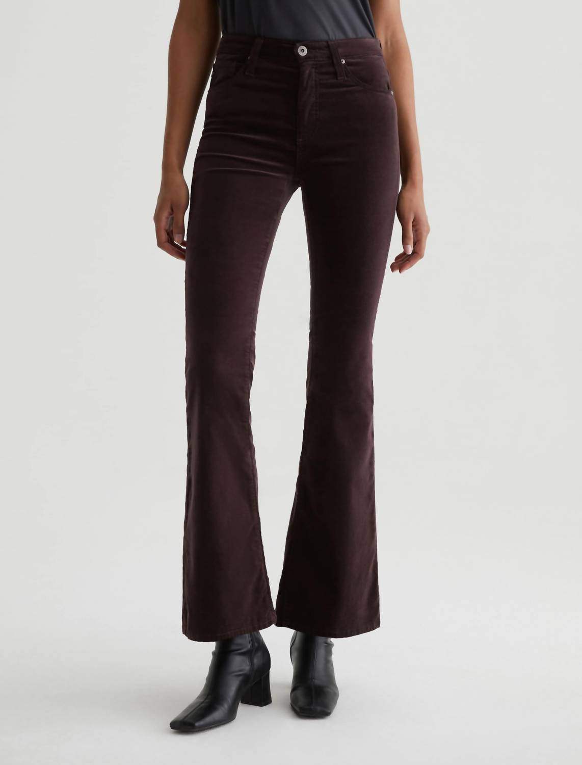 Ag Jeans - Farrah Velvet Mid-rise Boot Pants
