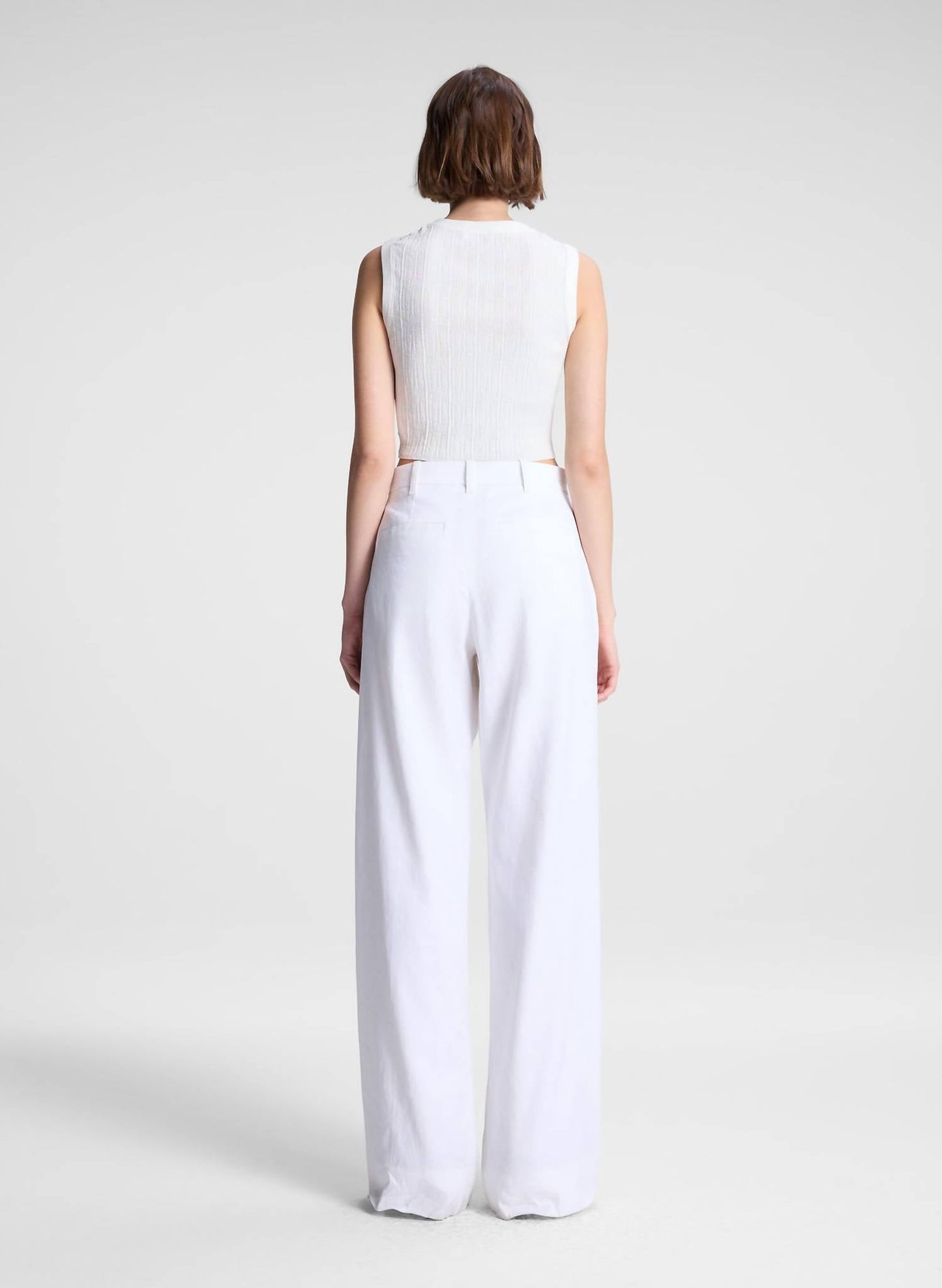 A.L.C. - Lottie Cropped Cotton Knit Top