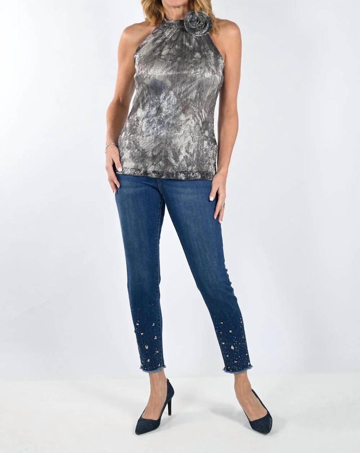 Frank Lyman - Woven Denim Pant