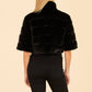 Dolce Cabo - Faux Fur Paneled Cropped Jacket