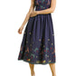 Umgee - Embroidered Smocked Midi Dress