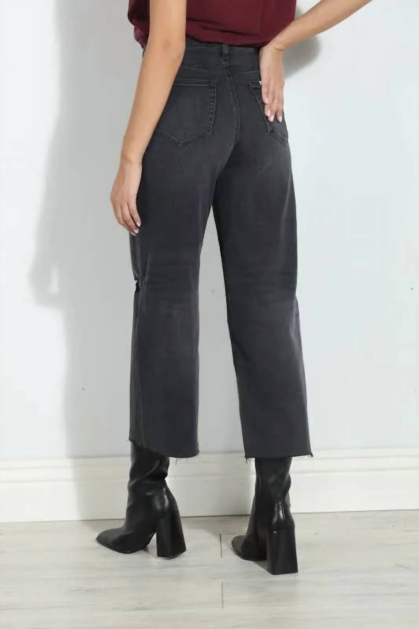Hidden - Cropped Wide Leg Jeans