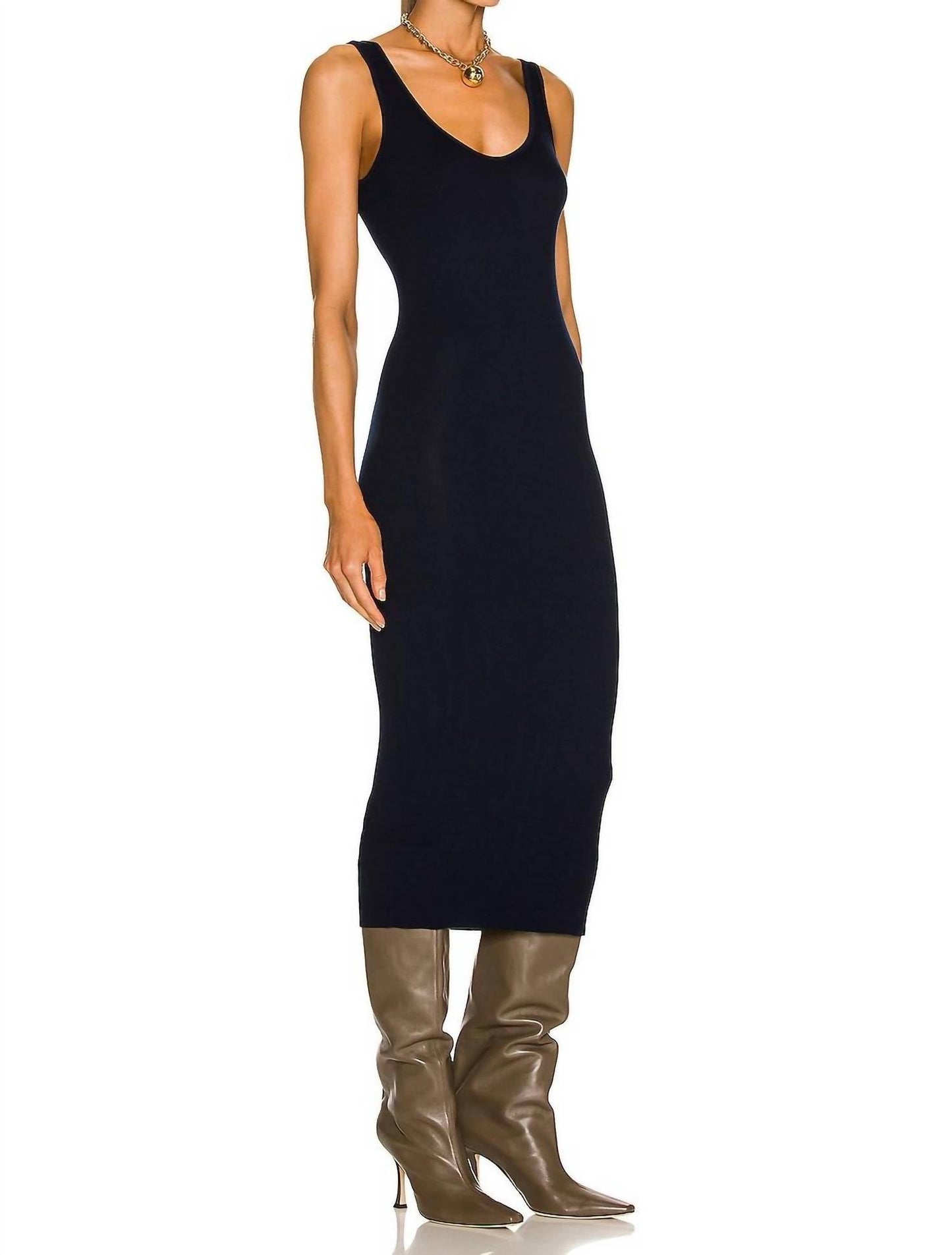 Enza Costa - Silk Knit Tank Midi Dress