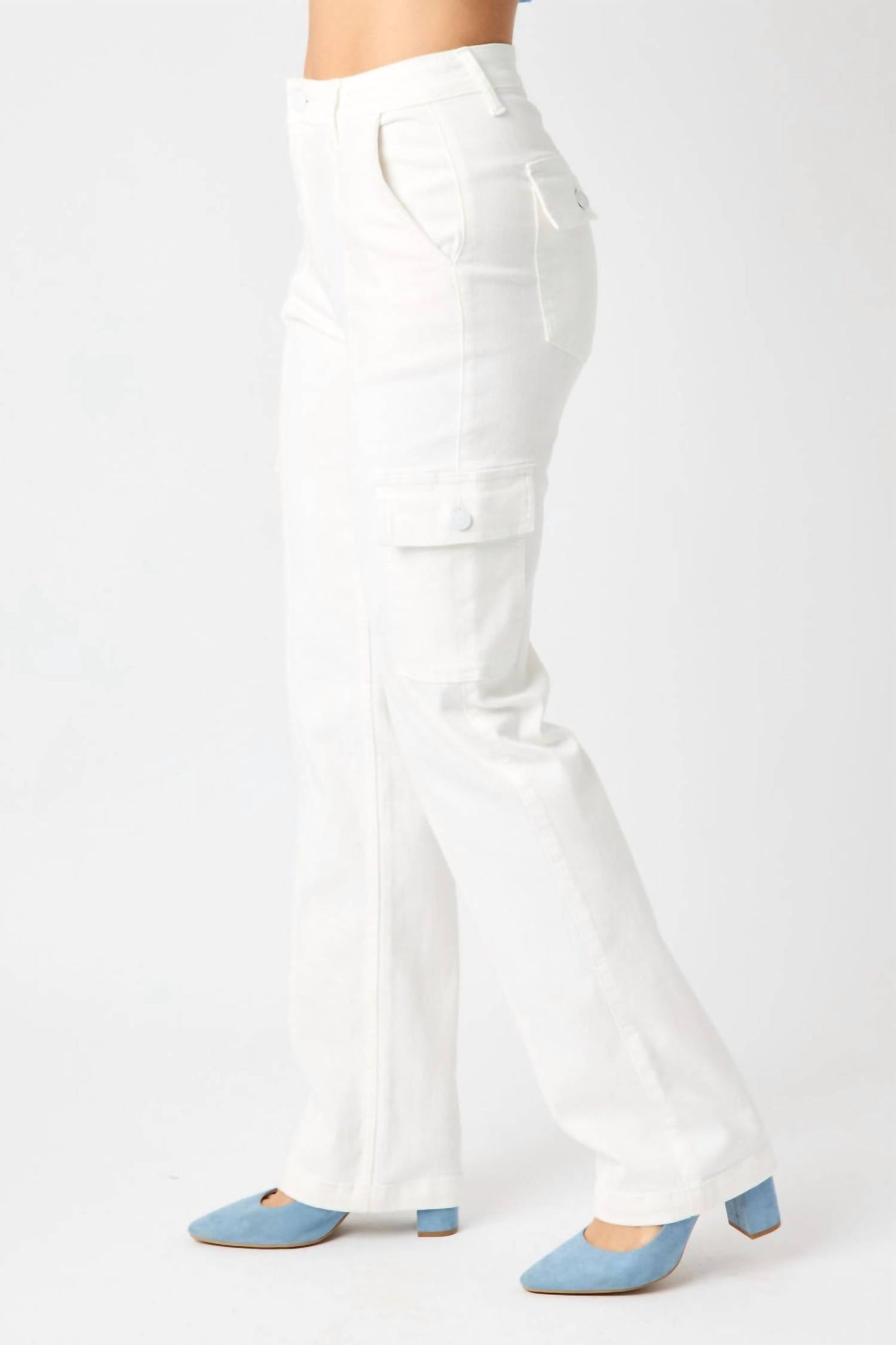 Judy Blue - High Waist Cargo Straight Leg Jean