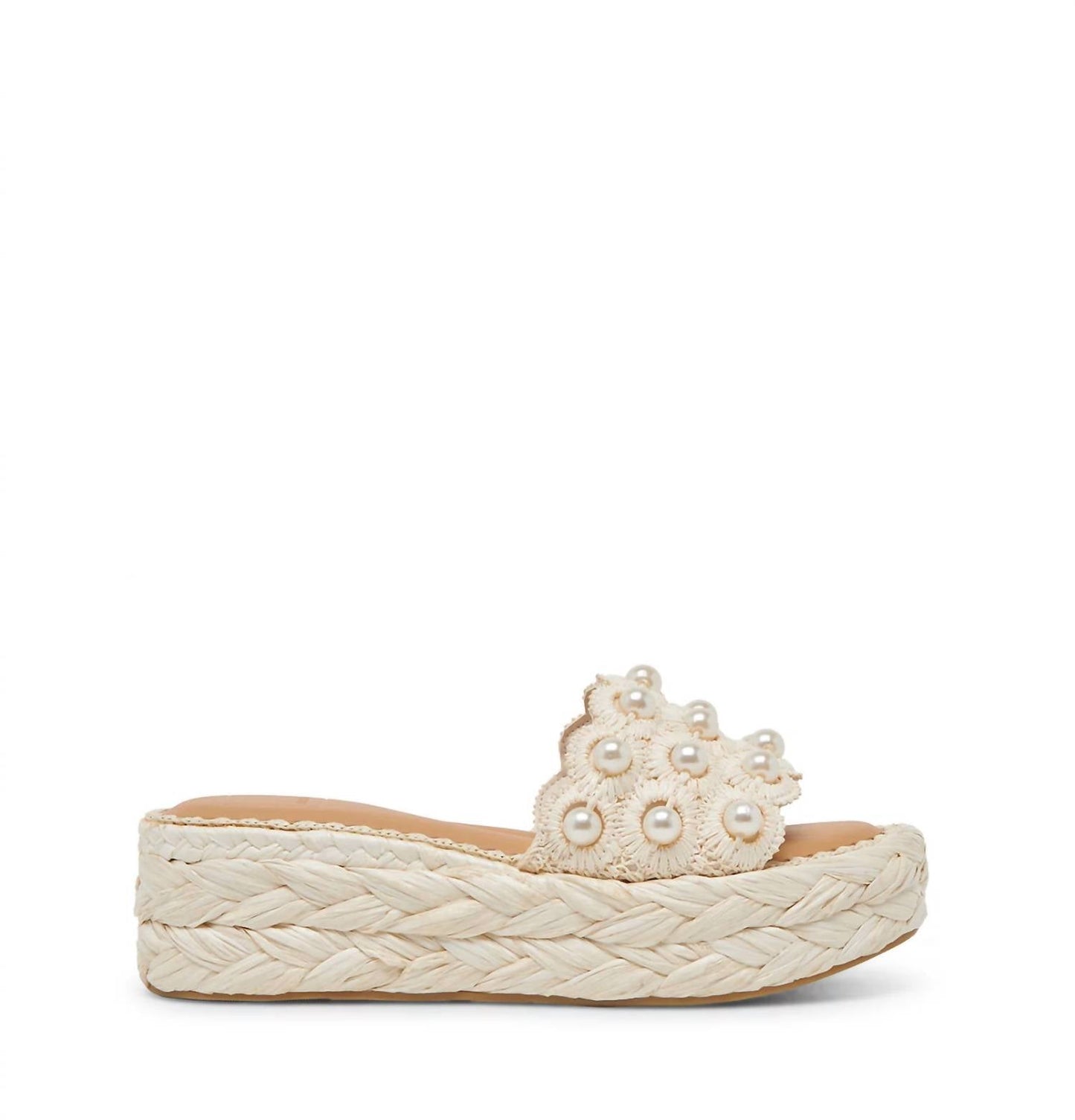 Dolce Vita - Women's Caper Raffia Platform Slide Sandal