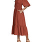 She + Sky - Aimee Bubble Sleeve Midi Dress