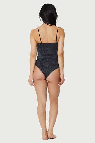Find Me Now - Light Lurex Tube Top One Piece Bodysuit