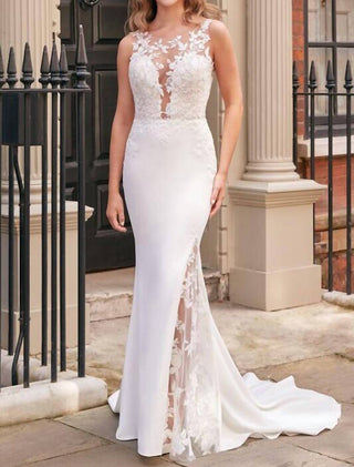 Adore - Stretch Crepe Fit And Flare Wedding Dress
