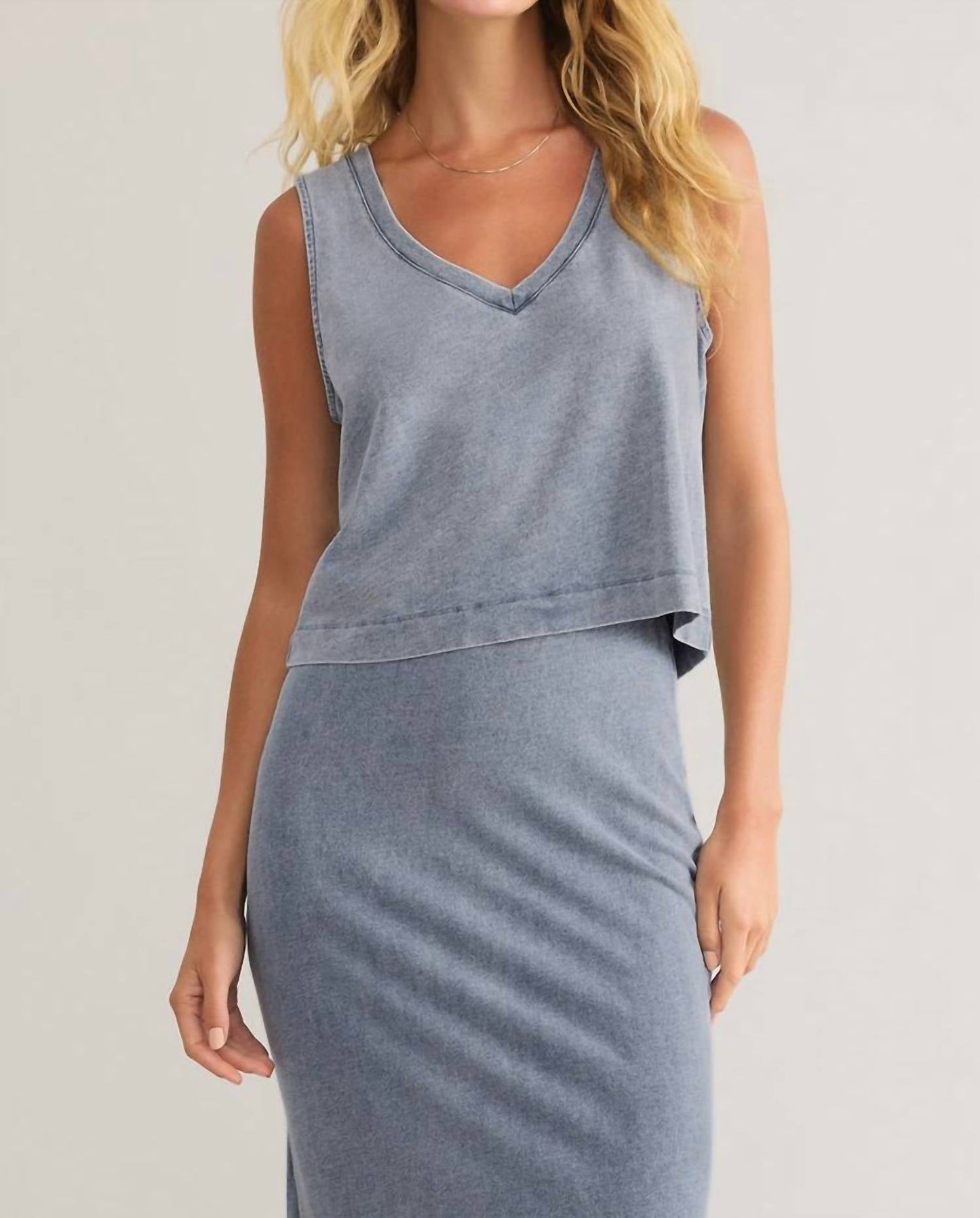 Z Supply - Sloane V-neck Denim Tank