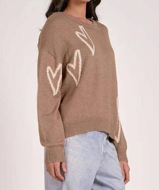Elan - Rosen Hearts Crewneck Sweater