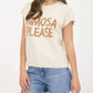 Blu Pepper - Mimosa Please Short Sleeve Pullover Sweater