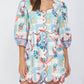 Fate - Tropical Print Scallop Mini Dress