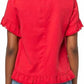Multiples - Short Sleeve Two Pocket Jacket Top