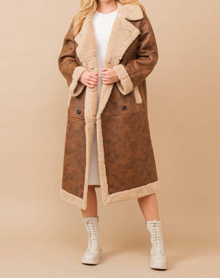 Blue B - Faux Teddy Shearling Cozy Coat